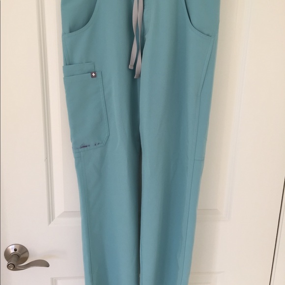 FIGS Sea Glass Kade Scrubs Pants XS/P Ink Stain - Picture 2 of 16